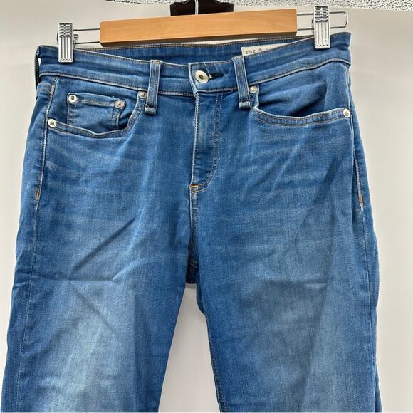 Rag & Bone Cate Mid‎ Rise Ankle Raw Hem Skinny Jeans Size 26 - Picture 2 of 13